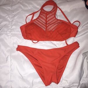 NEW| Coral crochet two piece